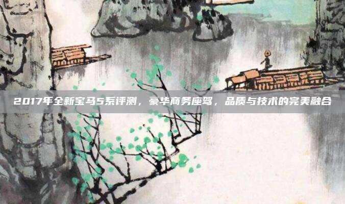 2017年全新宝马5系评测,豪华商务座驾,品质与技术的完美融合