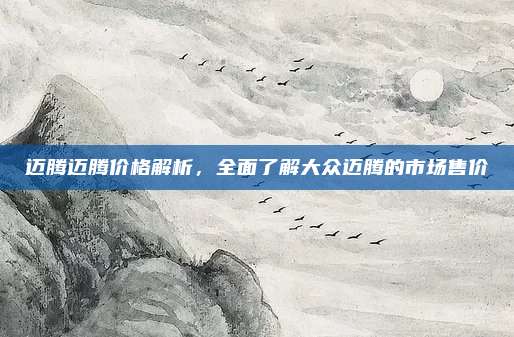 迈腾迈腾价格解析,全面了解大众迈腾的市场售价
