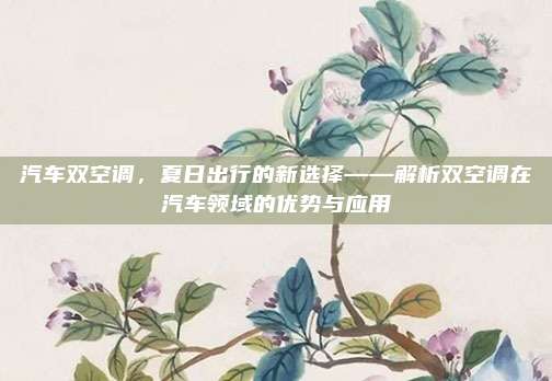 汽车双空调,夏日出行的新选择——解析双空调在汽车领域的优势与应用