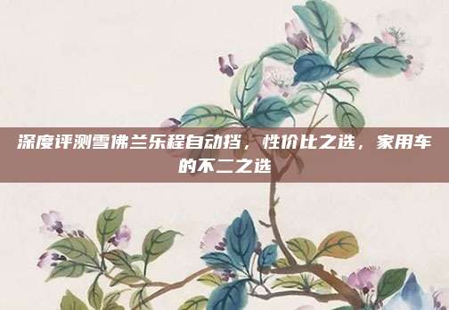 深度评测雪佛兰乐程自动挡,性价比之选,家用车的不二之选