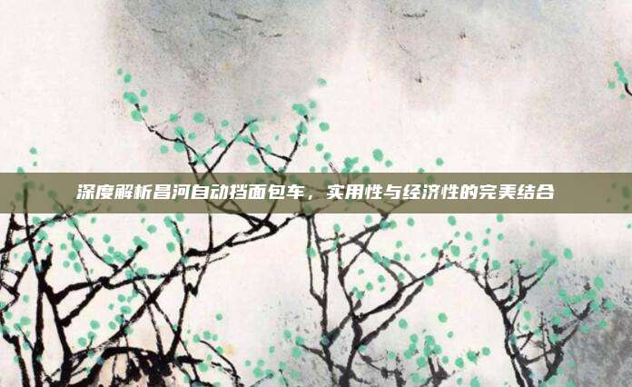 深度解析昌河自动挡面包车,实用性与经济性的完美结合