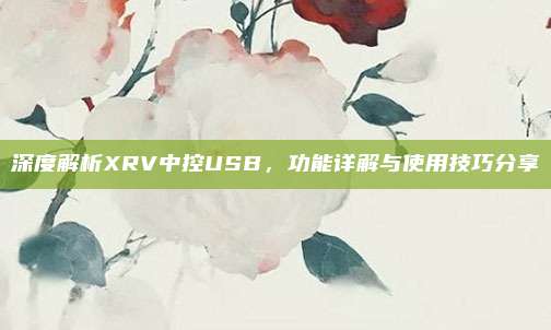 深度解析XRV中控USB,功能详解与使用技巧分享