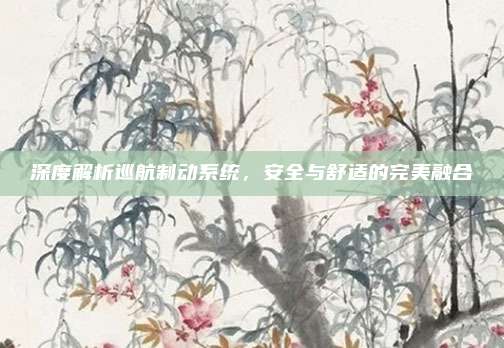 深度解析巡航制动系统,安全与舒适的完美融合