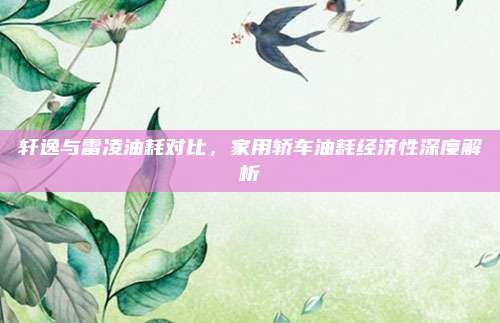 轩逸与雷凌油耗对比,家用轿车油耗经济性深度解析