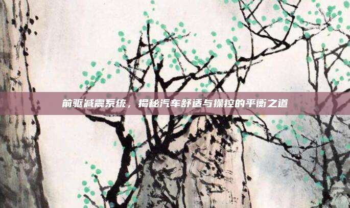 前驱减震系统,揭秘汽车舒适与操控的平衡之道