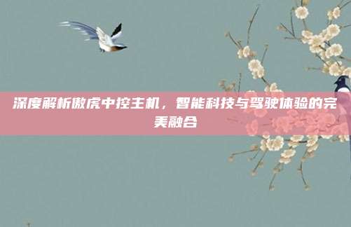 深度解析傲虎中控主机,智能科技与驾驶体验的完美融合