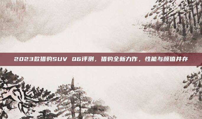 2023款猎豹SUV Q6评测,猎豹全新力作,性能与颜值并存