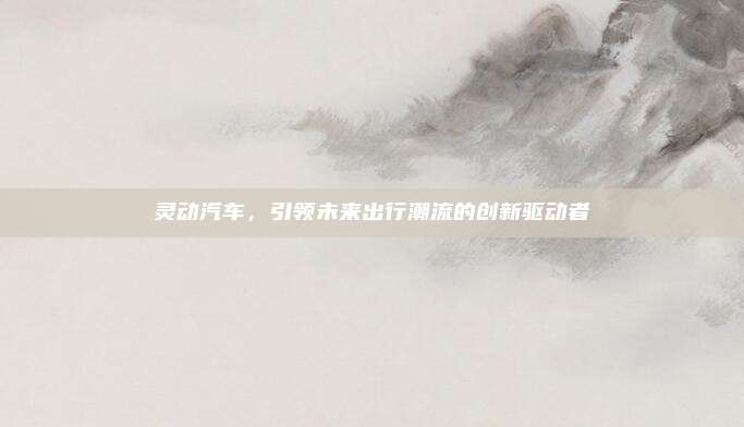 灵动汽车,引领未来出行潮流的创新驱动者