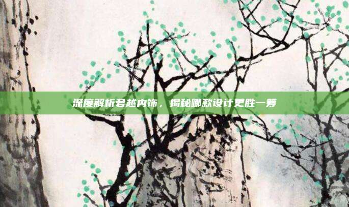 深度解析君越内饰,揭秘哪款设计更胜一筹