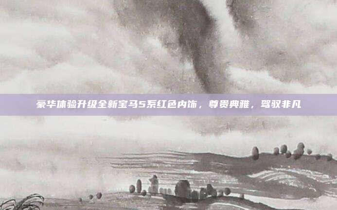 豪华体验升级全新宝马5系红色内饰,尊贵典雅,驾驭非凡