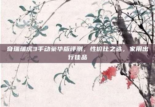 奇瑞瑞虎3手动豪华版评测,性价比之选,家用出行佳品