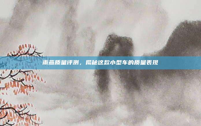 雨燕质量评测,揭秘这款小型车的质量表现