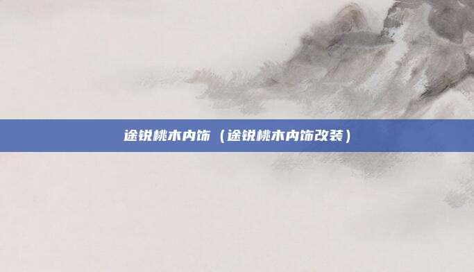 途锐桃木内饰(途锐桃木内饰改装)