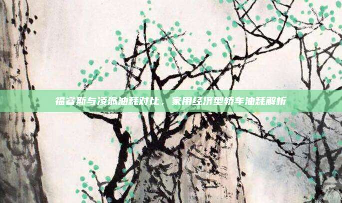 福睿斯与凌派油耗对比,家用经济型轿车油耗解析