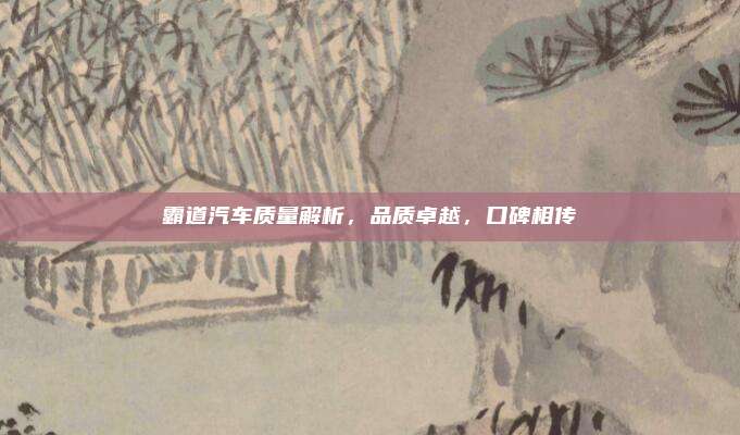 霸道汽车质量解析,品质卓越,口碑相传