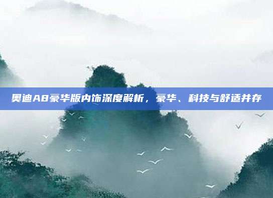 奥迪A8豪华版内饰深度解析，豪华、科技与舒适并存
