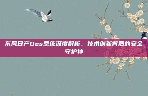 东风日产Des系统深度解析，技术创新背后的安全守护神