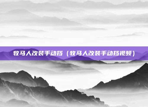 牧马人改装手动挡(牧马人改装手动挡视频)
