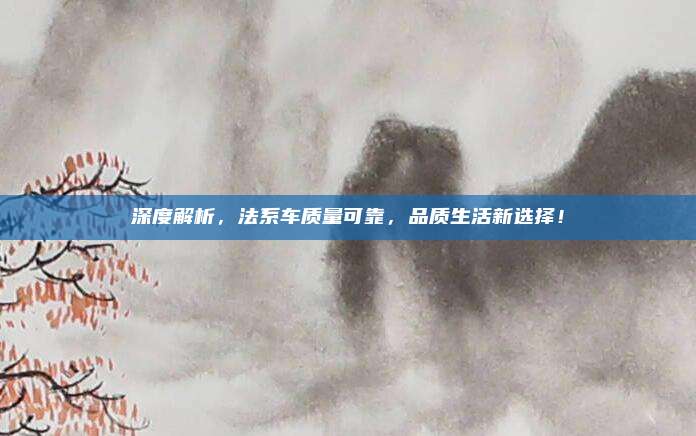 深度解析,法系车质量可靠,品质生活新选择!