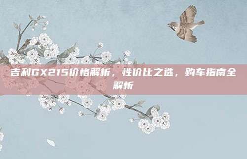 吉利GX215价格解析,性价比之选,购车指南全解析