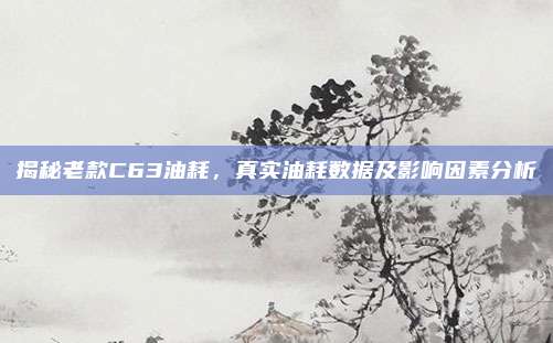 揭秘老款C63油耗,真实油耗数据及影响因素分析