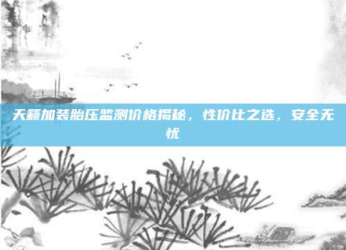 天籁加装胎压监测价格揭秘,性价比之选,安全无忧