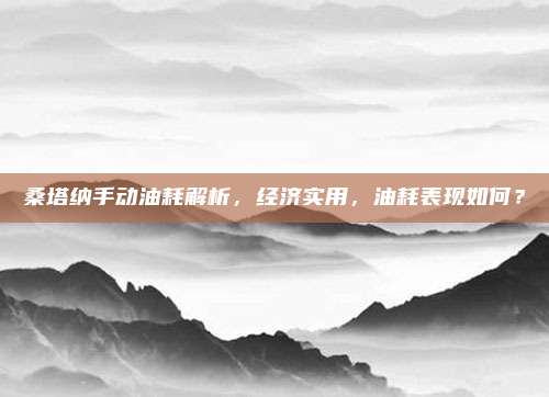 桑塔纳手动油耗解析,经济实用,油耗表现如何?