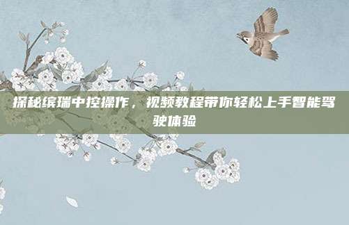 探秘缤瑞中控操作,视频教程带你轻松上手智能驾驶体验