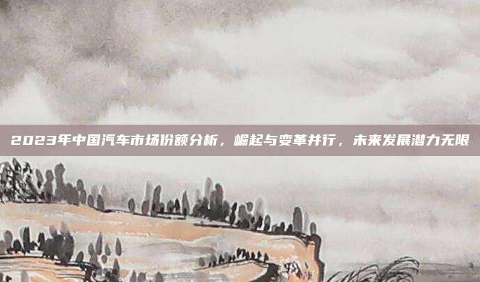 2023年中国汽车市场份额分析,崛起与变革并行,未来发展潜力无限