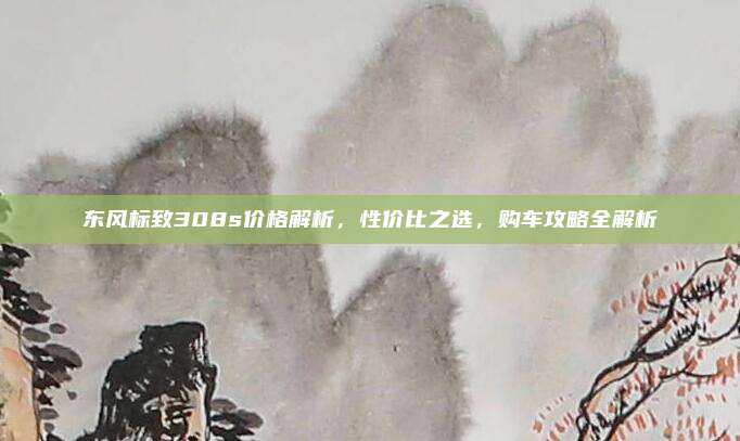 东风标致308s价格解析,性价比之选,购车攻略全解析