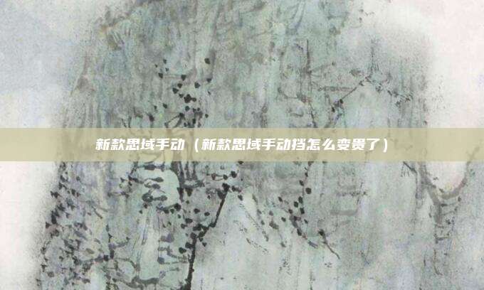 新款思域手动（新款思域手动挡怎么变贵了）