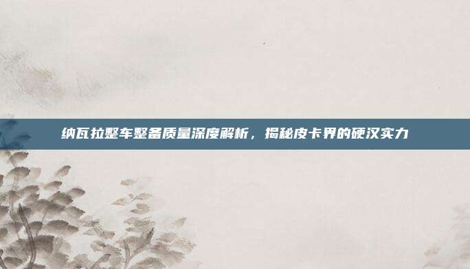 纳瓦拉整车整备质量深度解析,揭秘皮卡界的硬汉实力