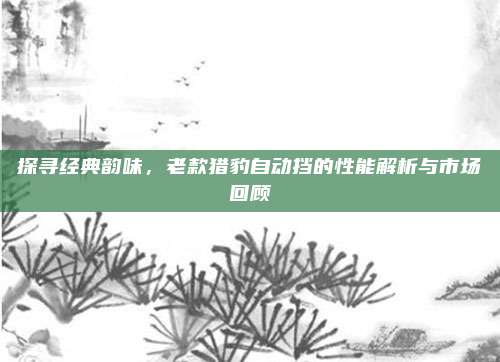 探寻经典韵味,老款猎豹自动挡的性能解析与市场回顾