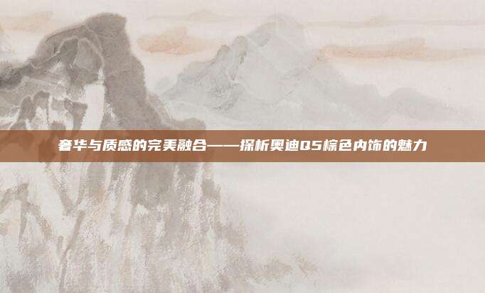 奢华与质感的完美融合——探析奥迪Q5棕色内饰的魅力