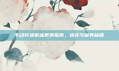 手动轩逸机油更换指南,选择与保养秘籍