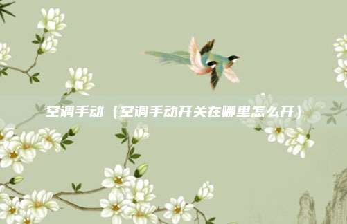 空调手动（空调手动开关在哪里怎么开）