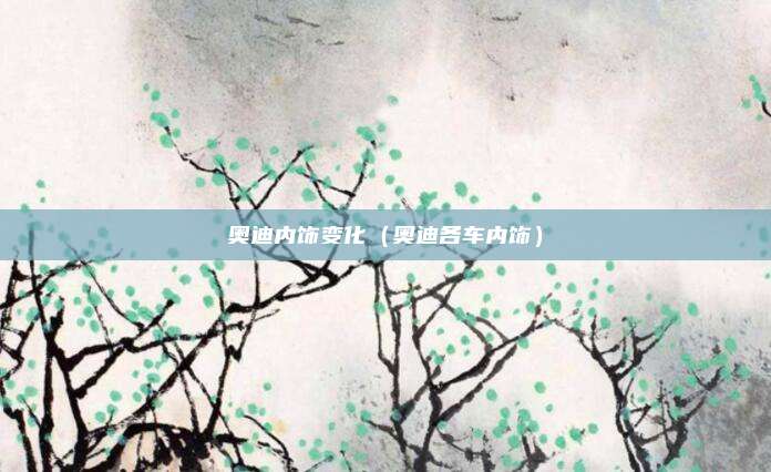 奥迪内饰变化（奥迪各车内饰）