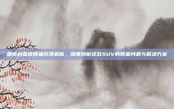 雷诺科雷傲质量反馈解析,深度剖析这款SUV的质量问题与解决方案