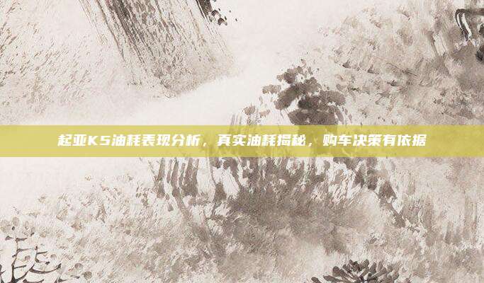 起亚K5油耗表现分析,真实油耗揭秘,购车决策有依据