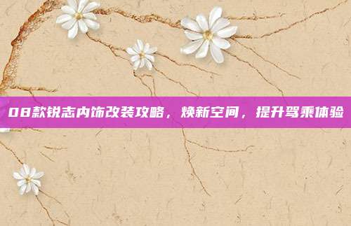 08款锐志内饰改装攻略,焕新空间,提升驾乘体验
