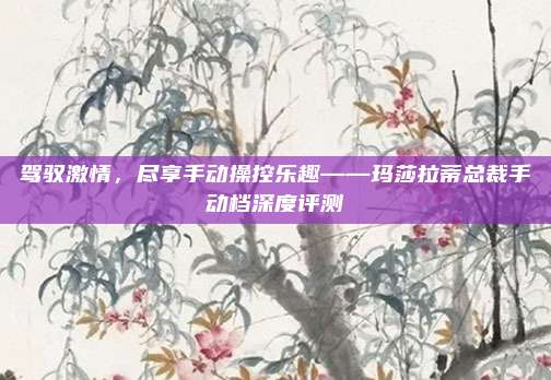 驾驭激情,尽享手动操控乐趣——玛莎拉蒂总裁手动档深度评测