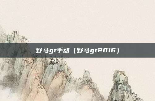 野马gt手动（野马gt2016）