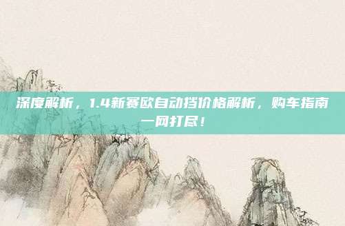 深度解析,1.4新赛欧自动挡价格解析,购车指南一网打尽!
