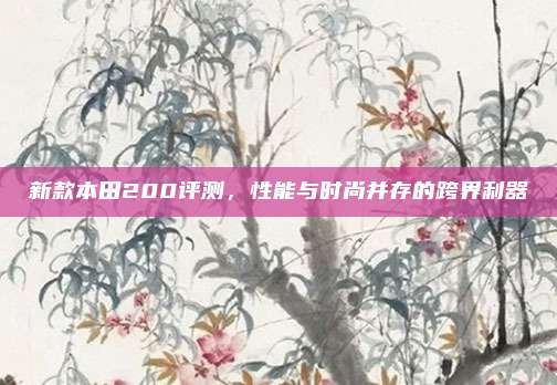 新款本田200评测,性能与时尚并存的跨界利器