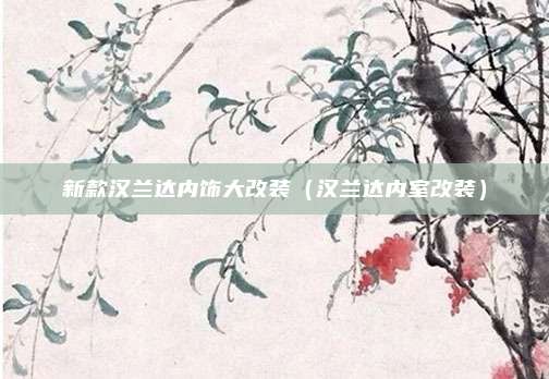 新款汉兰达内饰大改装（汉兰达内室改装）