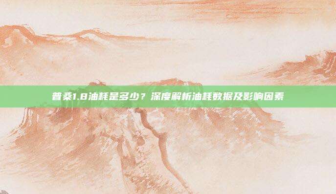 普桑1.8油耗是多少?深度解析油耗数据及影响因素