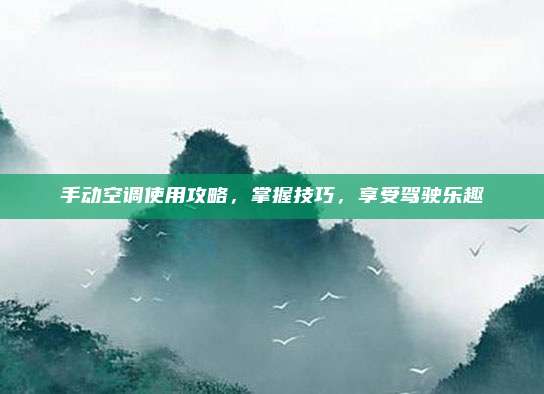 手动空调使用攻略,掌握技巧,享受驾驶乐趣