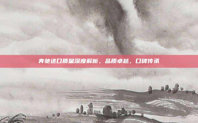 奔驰进口质量深度解析,品质卓越,口碑传承