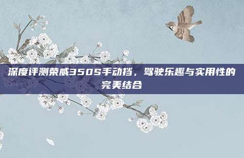 深度评测荣威350S手动挡,驾驶乐趣与实用性的完美结合