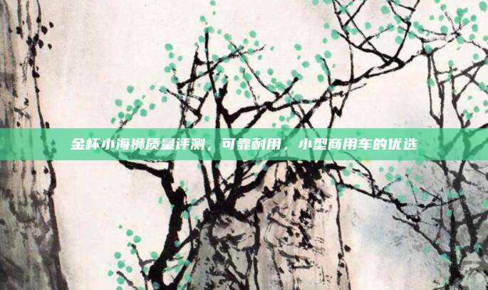金杯小海狮质量评测,可靠耐用,小型商用车的优选